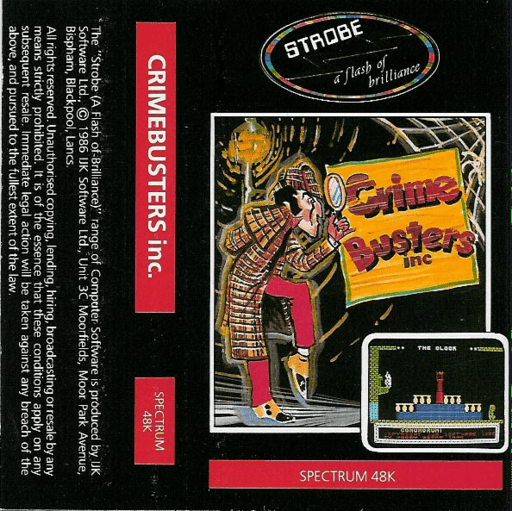 Crime Busters Inc box art for ZX Spectrum